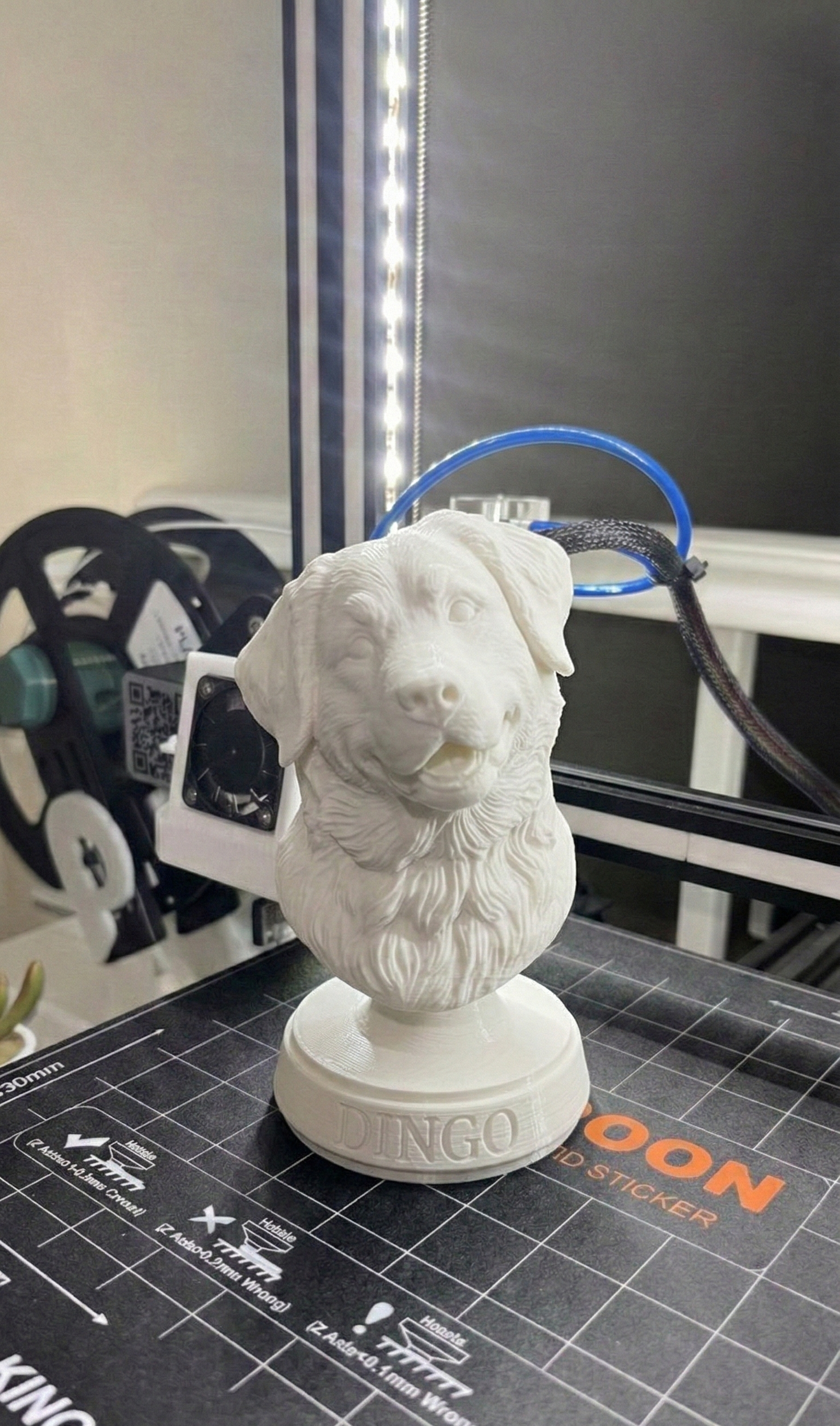 Busto personalizado de perro Golden Retriever Dingo impresión 3D