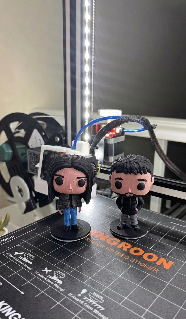 Funko Pop personalizado para parejas impresión 3D pintado a mano
