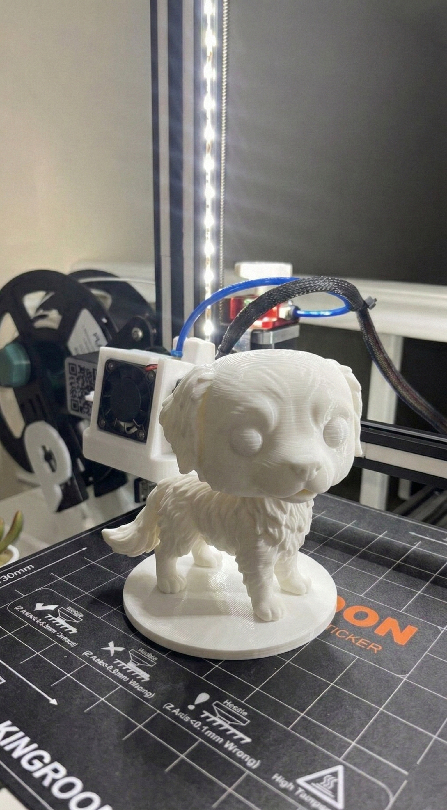 Funko Pop personalizado de perro impresión 3D en proceso